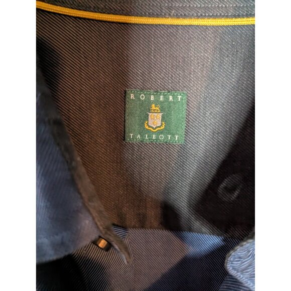 ROBERT TALBOTT Men's Casual 100% Cotton Long Sleeve Button Shirt Sz XL - Picture 8 of 10